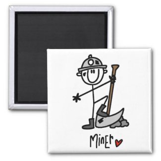 Basic Miner T-shirts and Gifts magnet