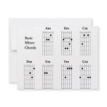 Basic Minor Chords Personalized Announcement
