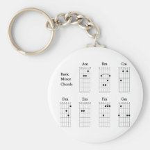 Basic Minor Chords Key Chain