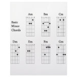 Basic Minor Chords Personalized Letterhead