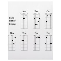 Basic Minor Chords Letterhead