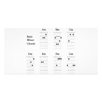 Basic Minor Chords Picture Card