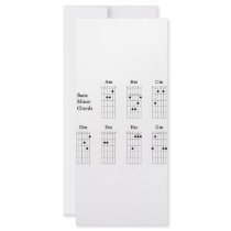 Basic Minor Chords Customized Rack Card