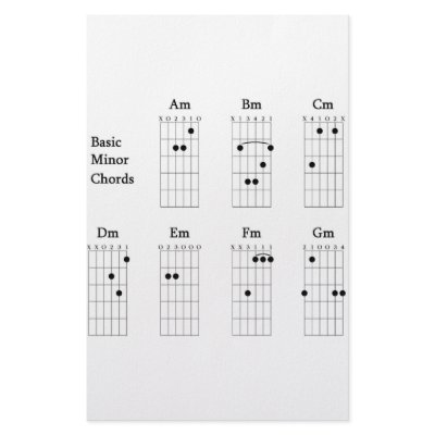 Basic Minor Chords Stationery by STUDENT_X