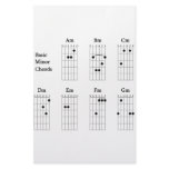 Basic Minor Chords Stationery