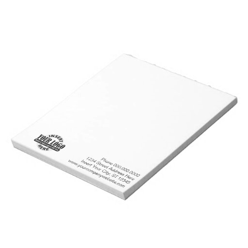 Basic Office or Business Logo Notes Notepads Zazzle