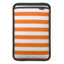Basic Orange and White Stripes Pattern Sleeve For Macbook Air