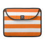 Basic Orange and White Stripes Pattern Sleeve For Macbook Pro