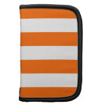 Basic Orange and White Stripes Pattern Planner