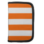 Basic Orange and White Stripes Pattern Planner
