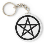 Basic Pentagram Key Chain