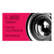 Basic Photography Business Card (Rose Petal)