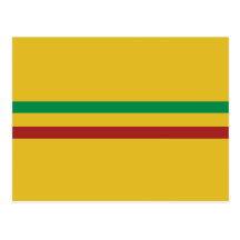 Basic Rasta Stripes Post Card