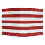 Basic Red and White Stripes Pattern Binders