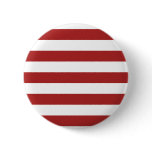 Basic Red and White Stripes Pattern Pinback Button