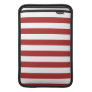 Basic Red and White Stripes Pattern Sleeves For Macbook Air