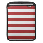 Basic Red and White Stripes Pattern Sleeve For Ipads