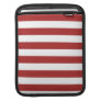 Basic Red and White Stripes Pattern Sleeve For Ipads