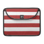 Basic Red and White Stripes Pattern Sleeves For Macbooks