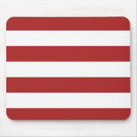 Basic Red and White Stripes Pattern Mouse Pad