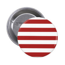 Basic Red and White Stripes Pattern Pinback Button