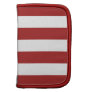 Basic Red and White Stripes Pattern Folio Planners