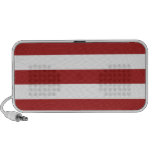 Basic Red and White Stripes Pattern Speaker System