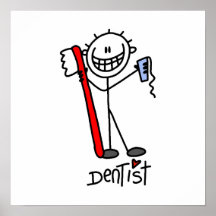 Basic Stick Figure Dentist Print
