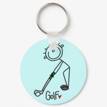 Basic Stick Figure Golf T-shirts and Gifts keychains by stick_figures Basic Stick Figure Golf T-shirts and Gifts keychains