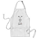 Basic Stick Figure Gymnastics Tshirts and Gifts Apron
