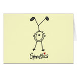 Basic Stick Figure Gymnastics Tshirts and Gifts Card