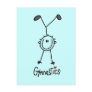 Basic Stick Figure Gymnastics Tshirts and Gifts Post Card