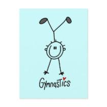 Basic Stick Figure Gymnastics Tshirts and Gifts postcards by stick_figures Basic Stick Figure Gymnastics Tshirts and Gifts postcards