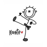 Basic Stick Figure Karate T-shirts and Gifts