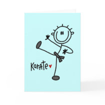 Basic Stick Figure Karate T-shirts and Gifts Cards