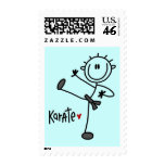 Basic Stick Figure Karate T-shirts and Gifts Stamps