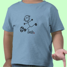 Stick Figure Kids Soccer T-shirt