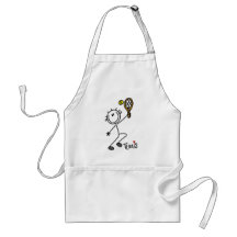 Basic Stick Figure Tennis Tshirts and Gifts Apron