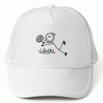 Basic Stick Figure Volleyball Tshirts and Gifts hats