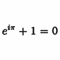 Basic T-Shirt: Euler's identity small, black