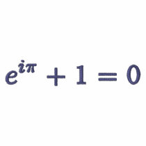 Basic T-Shirt: Euler's identity small, purple