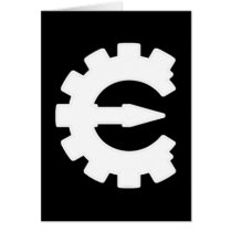 Basic White Logo Greeting Cards