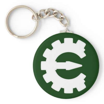 Basic White Logo Keychains by cheatengine