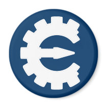 Basic White Logo Magnet