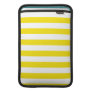 Basic Yellow and White Stripes Pattern Macbook Sleeve