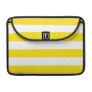 Basic Yellow and White Stripes Pattern Sleeve For Macbooks