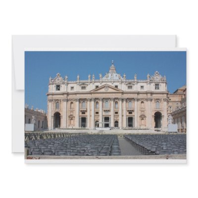 Basilica di San Pietro, Vatican City, Rome, Italy Personalized Invitations by a1luha