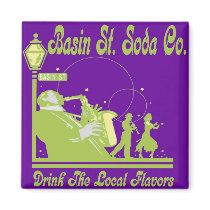Basin Street Soda Co. magnets