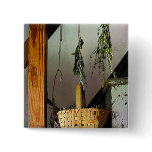 Basket and Drying Herbs Button
