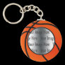 basket ball photo keychain